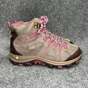 Merrell Moab Hiking Boots Women's 7 Boulder Blushing Suede Outdoor Waterproof
